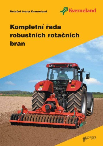 Kompletní řada robustních rotačních bran - kverneland group czech