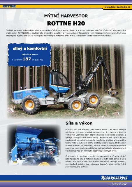 ROTTNE H20 - Stroje Slovakia