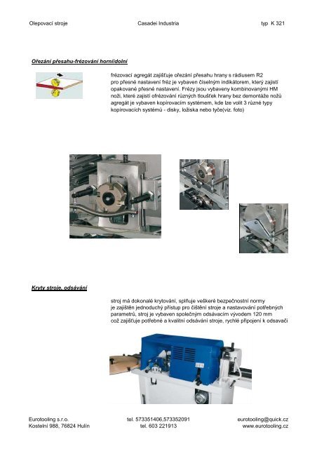 Casadei Industria K321 - EUROTOOLING, sro