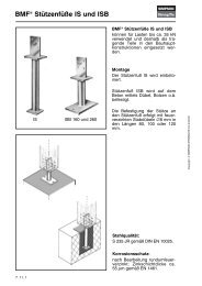 BMFÂ® StÃ¼tzenfÃ¼Ãe IS und ISB