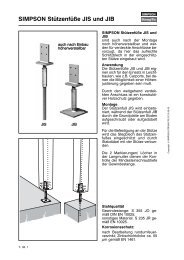 SIMPSON StÃ¼tzenfÃ¼Ãe JIS und JIB - Simpson Strong-Tie