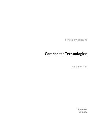 Composites Technologien - Centre of Structure Technologies - ETH ...