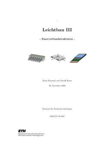 Leichtbau III - Centre of Structure Technologies - ETH ZÃ¼rich