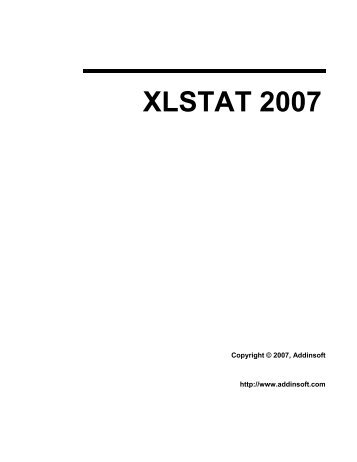 XLSTAT 2007