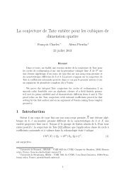 La conjecture de Tate entiÃ¨re pour les cubiques de dimension ...