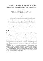 Analysis of a quantum subband model for the transport of partially ...