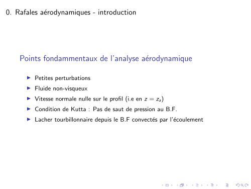 IV - AÃ©rodynamique instationnaire des profils - Master 2 en ...