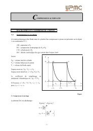 COMPRESSEUR ALTERNATIF 1. DIAGRAMME D'UN ... - upmc