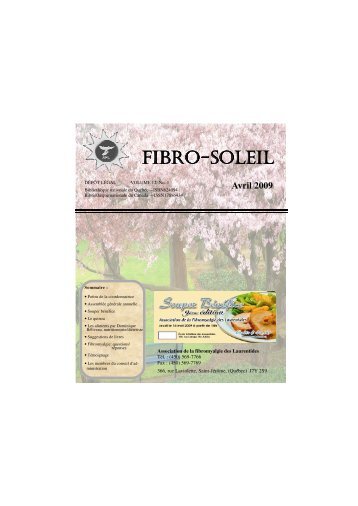 Consulter le Fibro Soleil intÃ©gral - Association de la fibromyalgie des ...