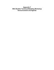 Appendix F HEC-ResSim Technical Modeling Workshop ...