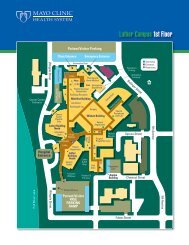 Luther Campus1st Floor - Mayo Clinic Health System