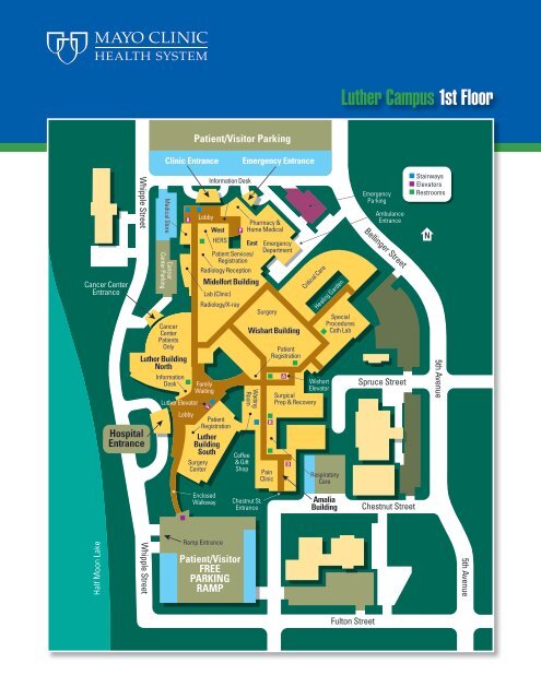 Mayo Clinic Rochester Campus Map