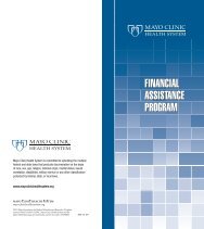 Financial Assistance Brochure - Mayo Clinic Health System