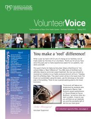 Volunteer Voice - Mayo Clinic Health System