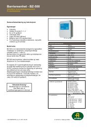 Barriereenhet - BZ-500 - Autronica - Autronica Fire and Security