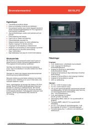 Brannalarmsentral BX10L/FG - Autronica - Autronica Fire and Security
