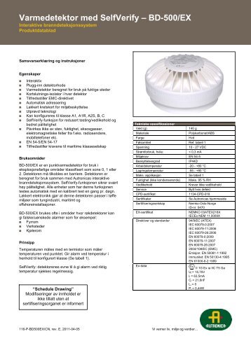 BD-500/EX - Autronica - Autronica Fire and Security AS