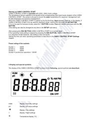 Starting up VARIO CONTROL START - aquarium line