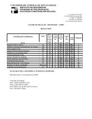 Resultado Mestrado Geologia 2009.pdf - IGC - UFMG