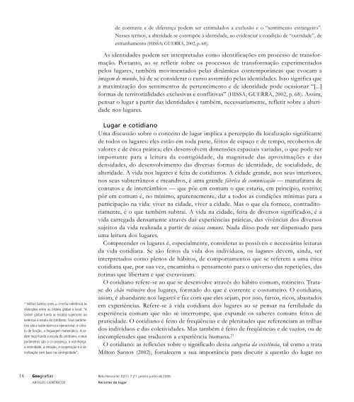 Revista edicao #2. - IGC - Universidade Federal de Minas Gerais