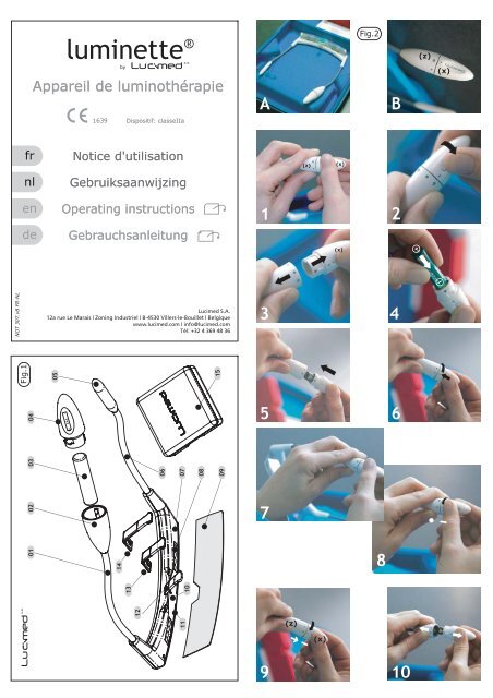 Mode d'emploi de Luminette en images - pharmacie Servais