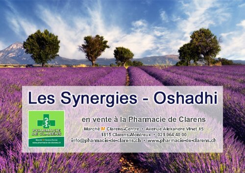 Les Synergies - Oshadhi - Pharmacie de Clarens