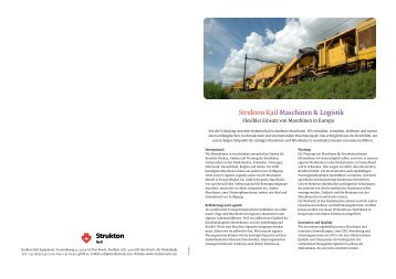 Strukton Rail Maschinen & Logistik