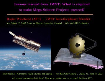 Lessons learned from JWST: What is required to make Mega ...