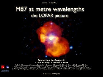 M87 at metre wavelengths