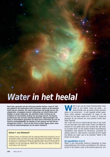 Water in het heelal - Leiden Observatory - Universiteit Leiden