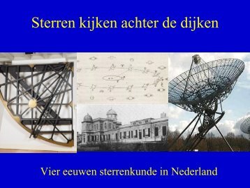 Geschiedenis van de Sterrewacht - Universiteit Leiden