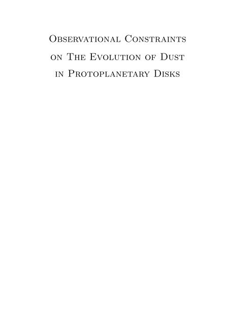 Observational Constraints on The Evolution of Dust in ...