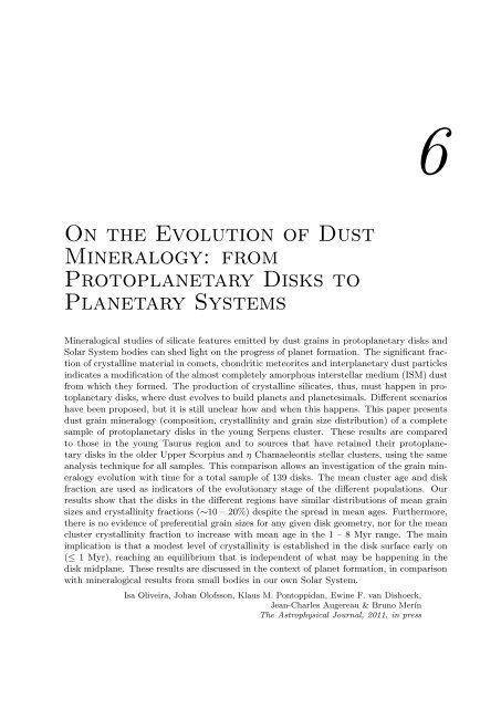 Observational Constraints on The Evolution of Dust in ...