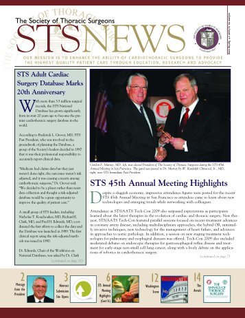 Spring 2009 - STS News - The Society of Thoracic Surgeons