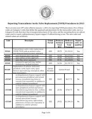 Reporting Transcatheter Aortic Valve Replacement (TAVR ...