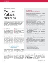 Abschlusstechnik - STS Marketing & Training