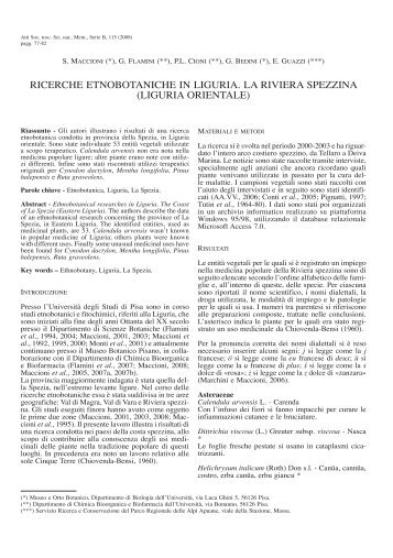 Apri pdf - SocietÃ  Toscana di Scienze Naturali