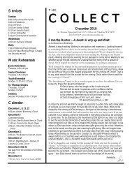 COLLECT - St. Thomas Episcopal Church