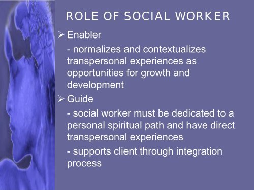 transpersonal theory in social work - St. Thomas University