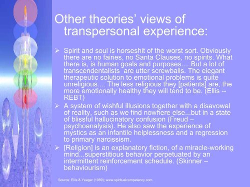 transpersonal theory in social work - St. Thomas University