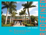 St. Thomas Law Viewbook - St. Thomas University