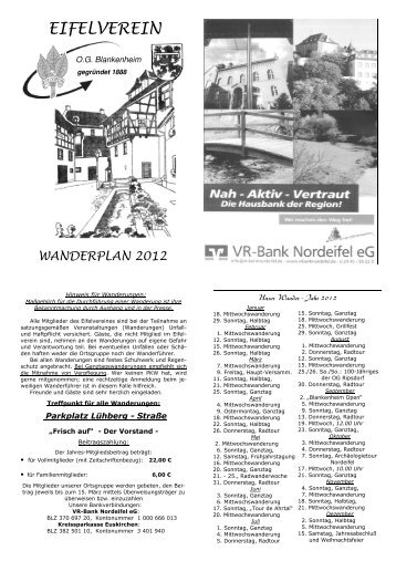 (Wanderplan 2012 f\374r Homepage) - Eifelverein Blankenheim