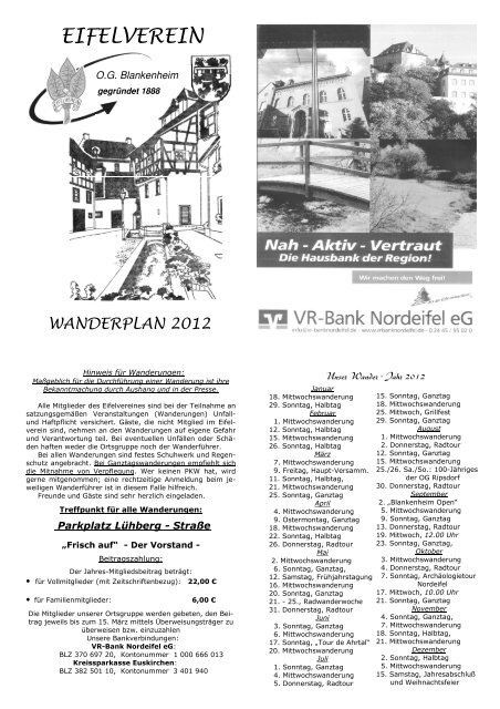 (Wanderplan 2012 f\374r Homepage) - Eifelverein Blankenheim