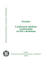 PrÃ­ruÄka k prijÃ­macÃ­m skÃºÅ¡kam z matematiky na STU v Bratislave