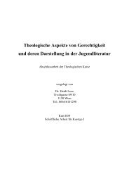 Theologische Aspekte von Gerechtigkeit und deren ... - Stube