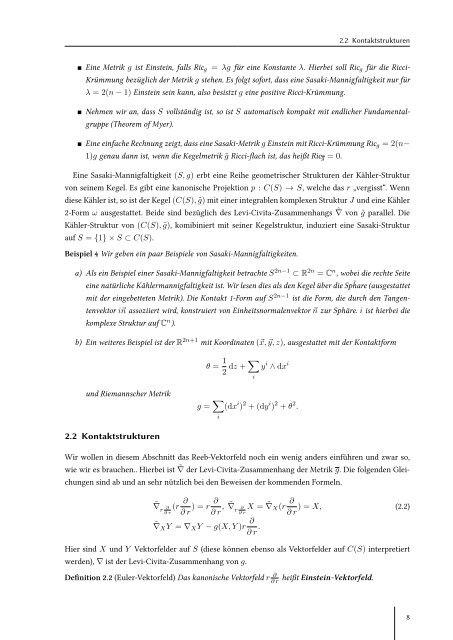 Einstein-Sasaki-Mannigfaltigkeiten