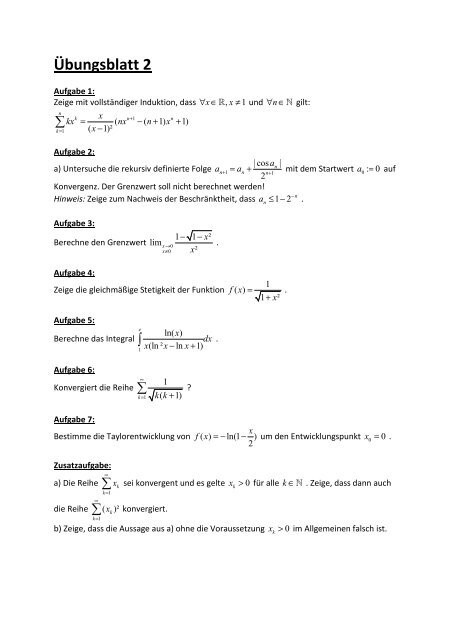 Ãbungsblatt 2