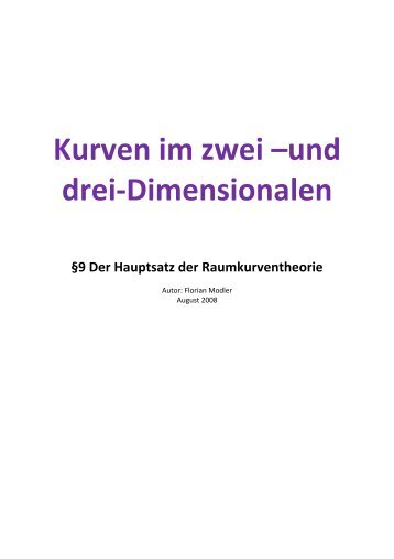 Der Hauptsatz der Raumkurventheorie