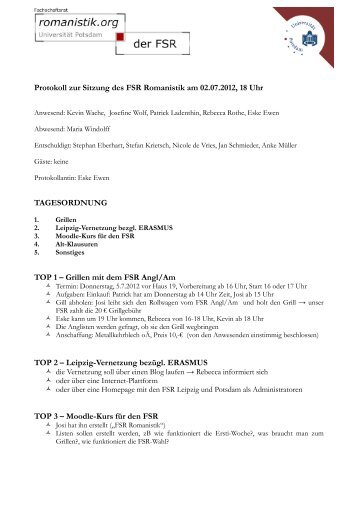 FSR Protokoll vom 02.07.2012