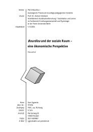 Bourdieu und der soziale Raum â eine Ã¶konomische Perspektive